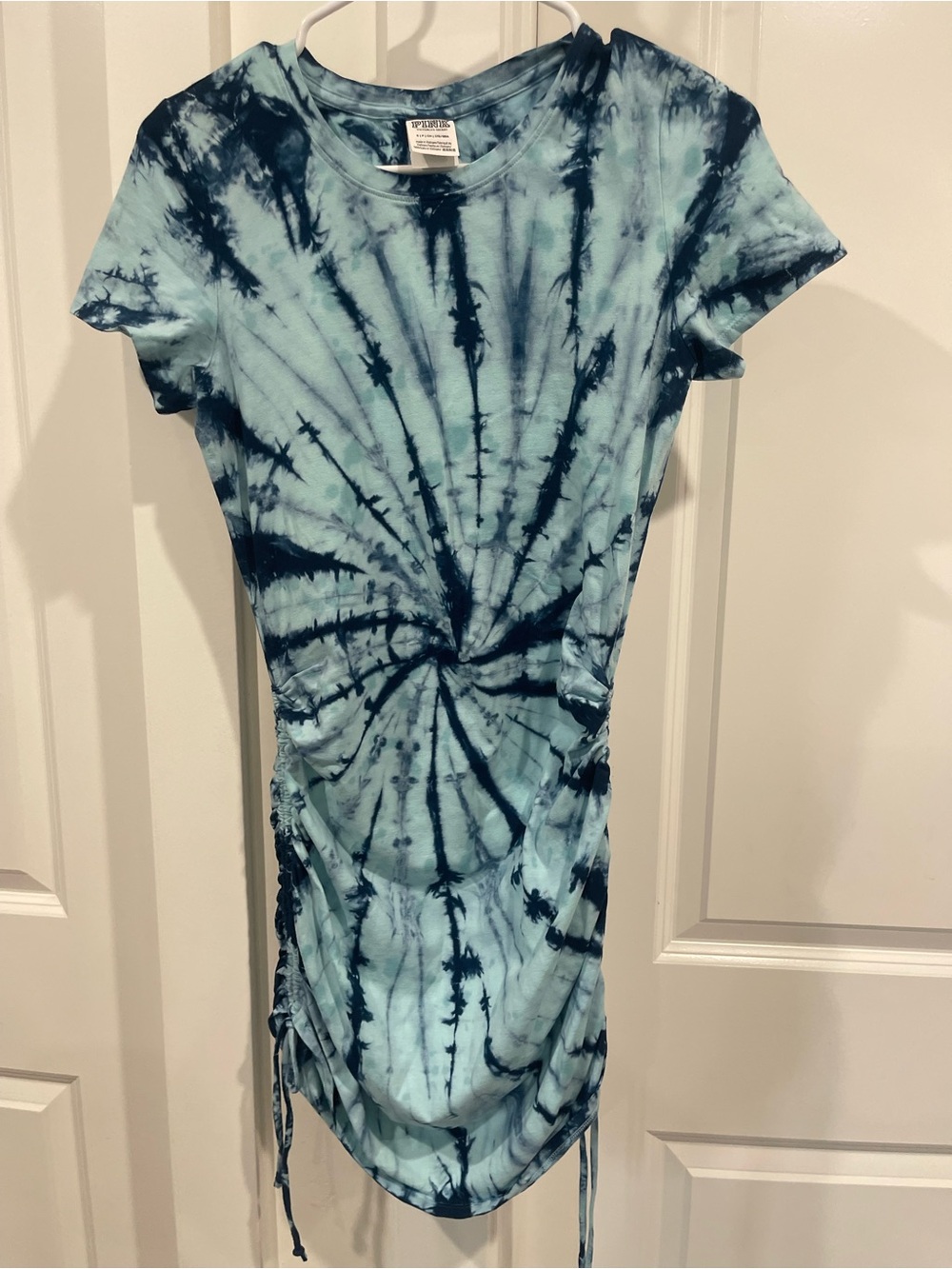 PINK Victoria's Secret Blue Tie-Dye Tee